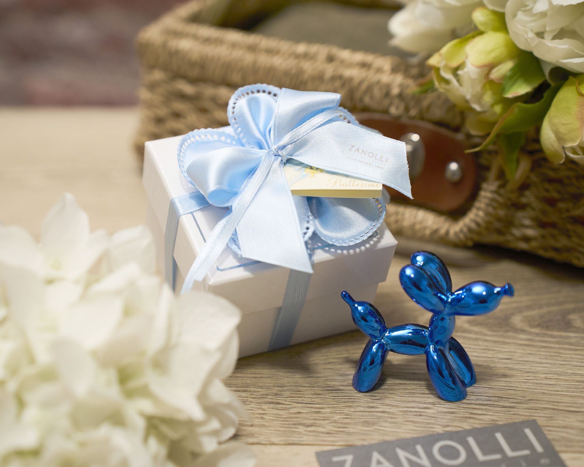 Balloon Dog Blue With Sugared Almonds Selezione Zanolli 183475 941ma7001azhx