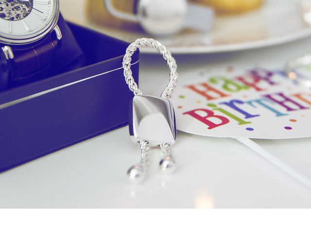 Keychain Silver Loop With Square Selezione Zanolli 55851 834pc368