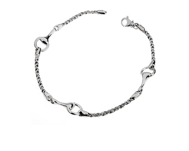 Bracciale argento con tre staffe