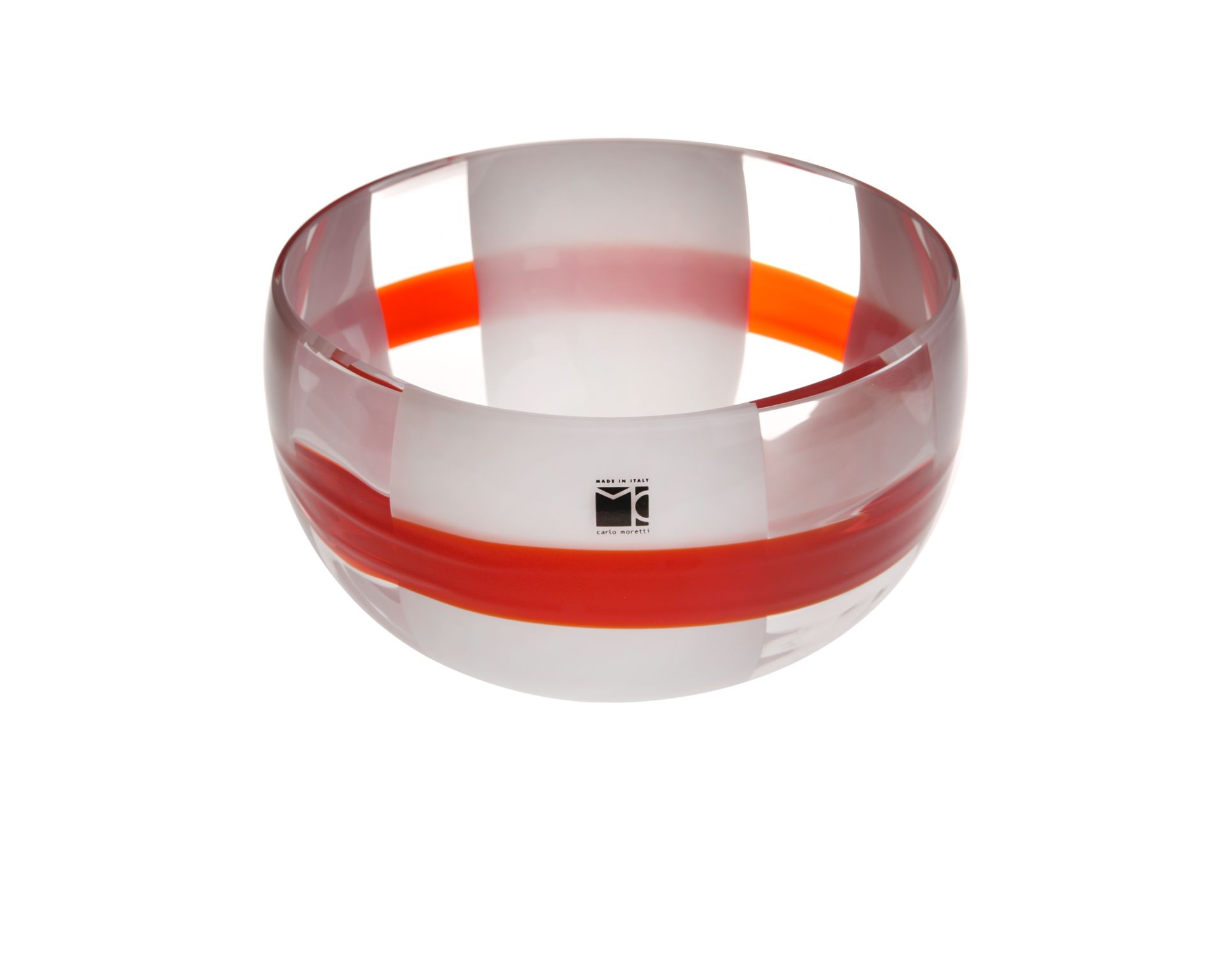 Coppa Mignon Vetro Di Murano Rosso Latte Carlo Moretti 137688 677661rl