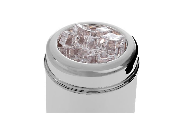 Thermos Ice Bucket English Silver With Lid Selezione Zanolli