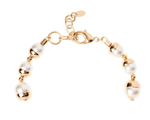 Bracciale Fashion Mood Ottone Dorato Con Perle Sovrani 178794 814j7424