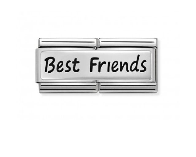 Best friends composable acciaio e argento
