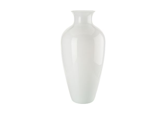 Vaso labuan vetro di murano colore lattimo