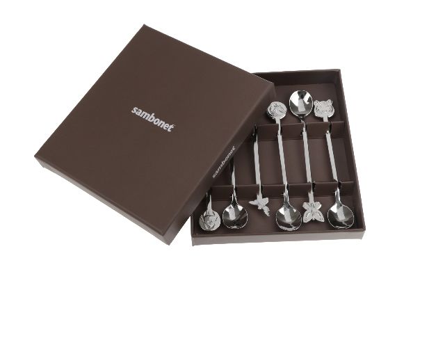 Set Cucchiaini Party Fashion Acciaio 6 Pezzi Sambonet 149903 73552549c42