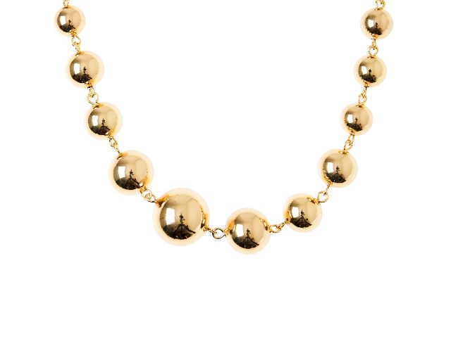 Collana ottone dorato