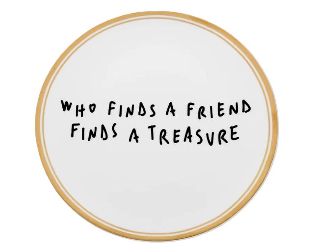 Plate messaggi porcelain treasure