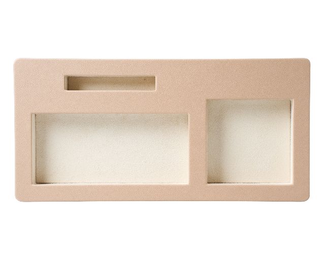 Organizer beige faux leather