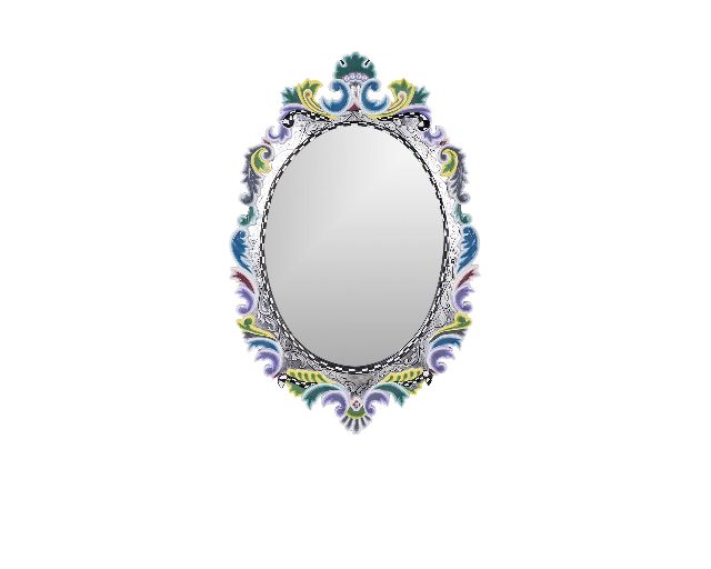 Specchio Mirror Oval Versailles Dipinto A Mano Toms Drag 145473 753td4404