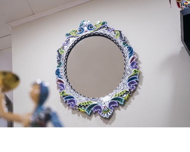 Specchio Mirror Oval Versailles Dipinto A Mano Toms Drag 145473 753td4404