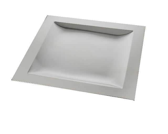 Platter exenziale silver plated square