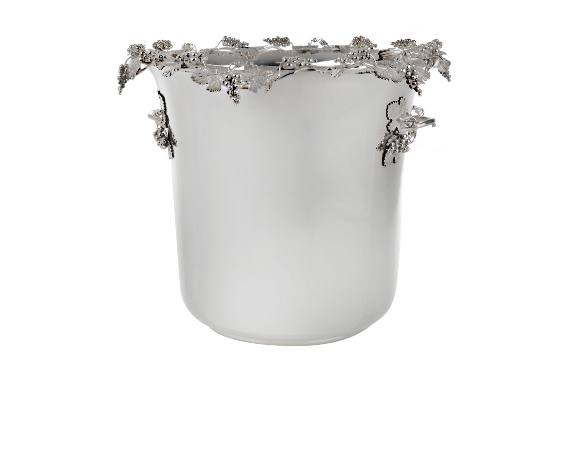 Champagne Bucket Silver With Grape Decoration Selezione Zanolli