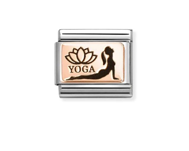 Yoga profile composable steel and rosè gold