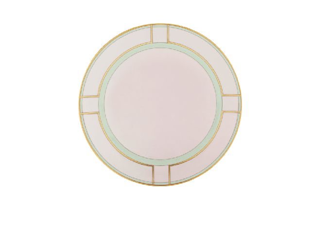 Dessert plate diva porcelain pink