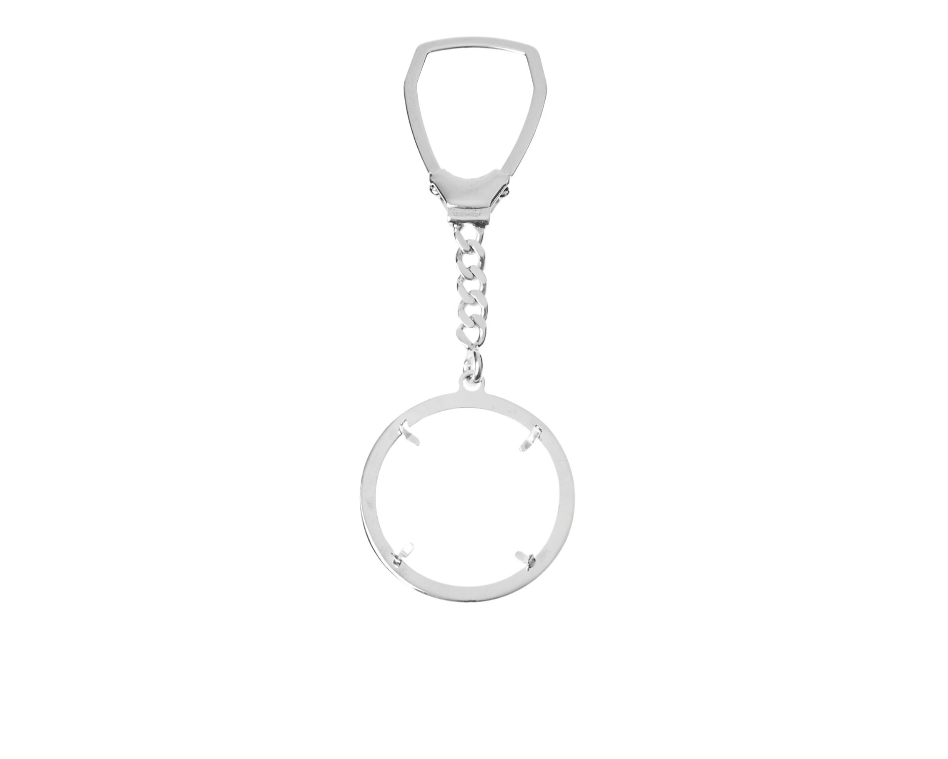Portachiavi Argento Con Gancio Per 500 Lire Selezione Zanolli 176665 2vcg500pcganci