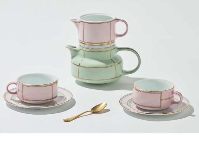 Tea Cup Set Diva Porcelain Pink With Saucer Richard Ginori 183611 F00800w4401gend02