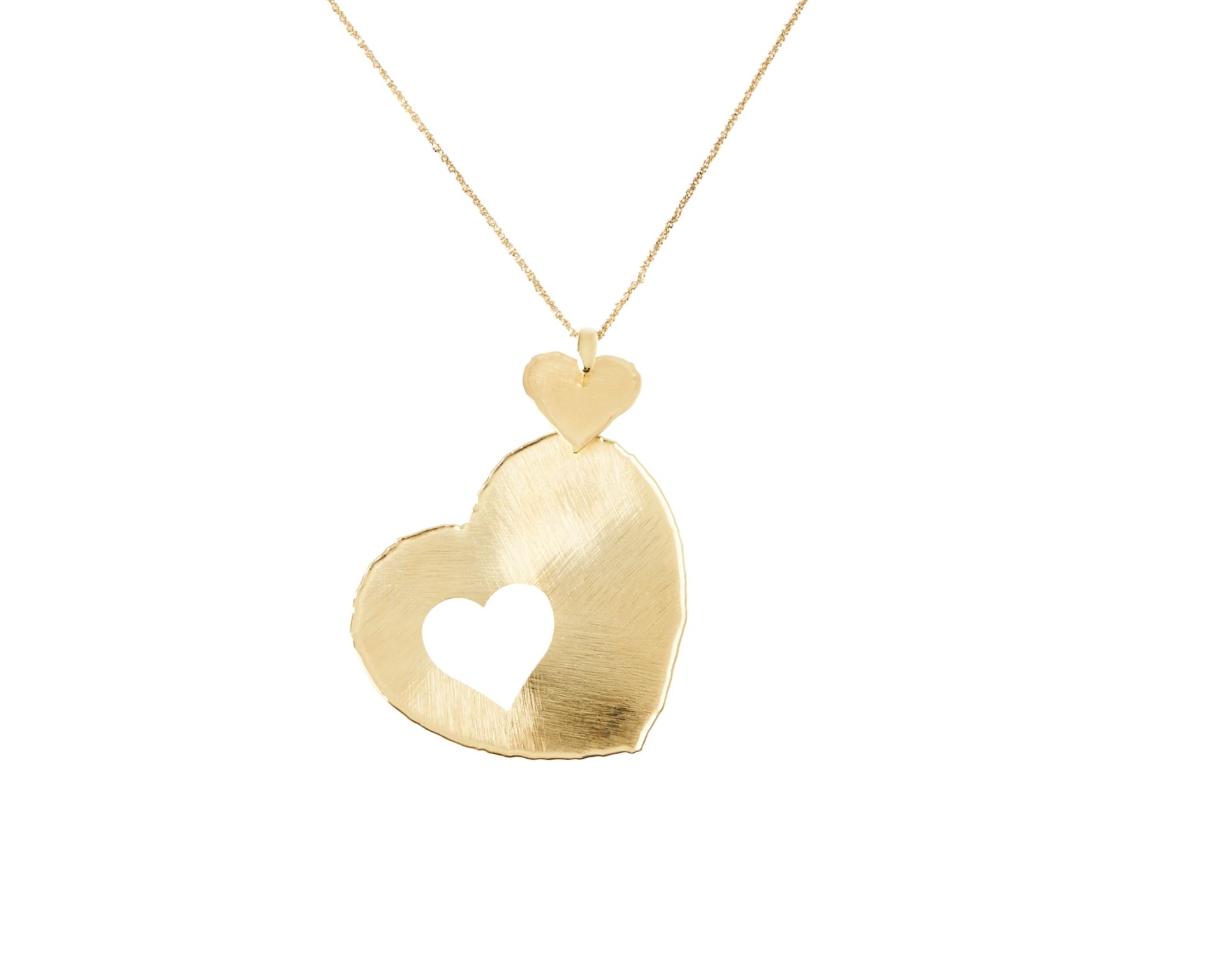 Collana Argento Dorato Con Pendente Cuore Selezione Zanolli 185949 611cl00394
