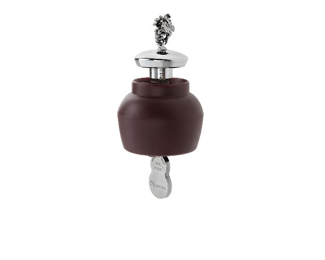 Wine stopper silver bunch of grapes