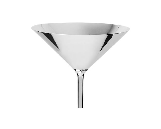 Glass Martini Cocktail Silver Plated Selezione Zanolli