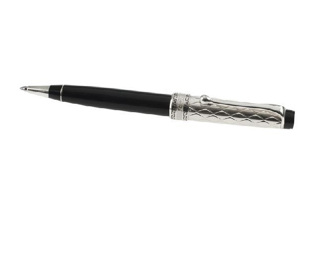 Penna a sfera optima riflessi argento