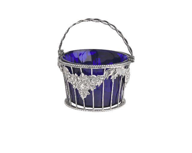Basket silver 194 grammi london (gb) 1854-1855