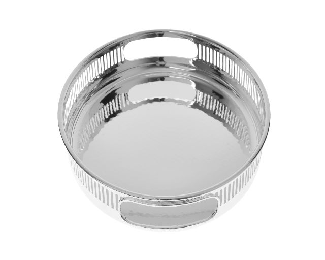 Bread Basket Trilaminated Silver Oval With Handles Selezione Zanolli 190833 624al2242