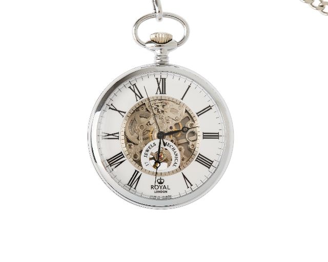 Orologio Da Taschino Acciaio Satinato Royal London 188773 888rl9120901