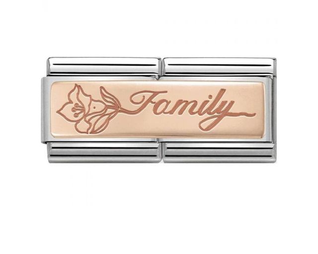 Family composable acciaio e oro rosa