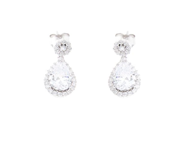 Orecchini luce argento con cubic zirconia