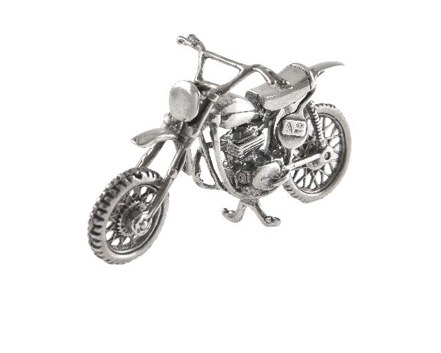 Model silver motocross