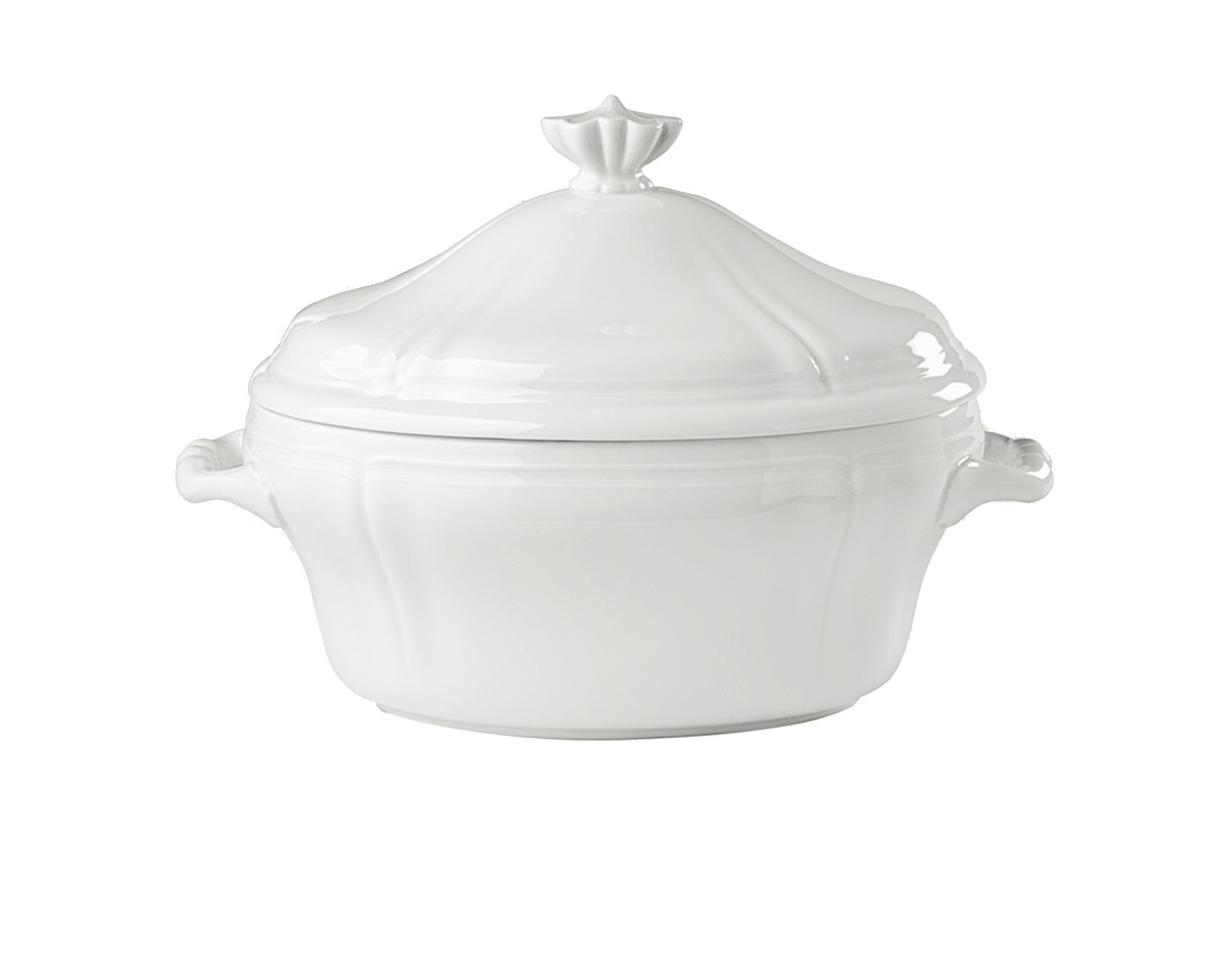 Zuppiera Antico Doccia Porcellana Bianco Richard Ginori 140019 F00300zp0300385b00
