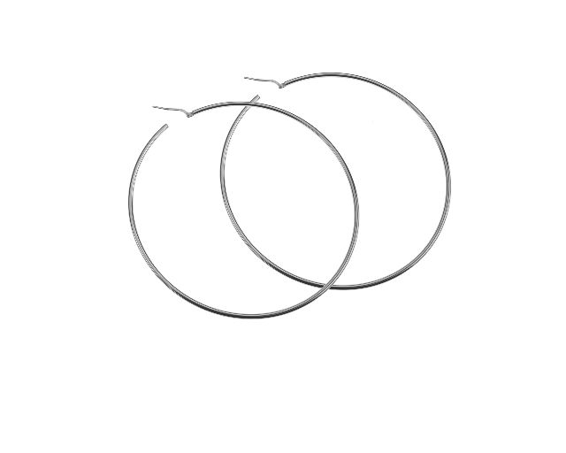 Hoop earrings silver