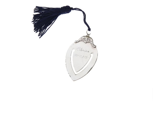 Segnalibro Argento Con Fregio E Nappina Blu Selezione Zanolli 130575 5430337b