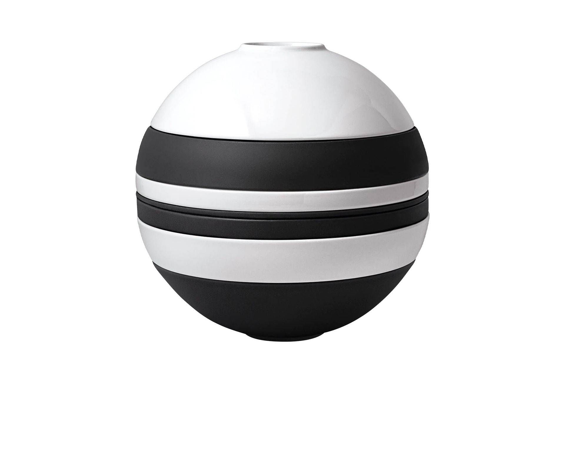 Iconic La Boule Porcellana Bianco E Nero 7 Pezzi Villeroy E Boch