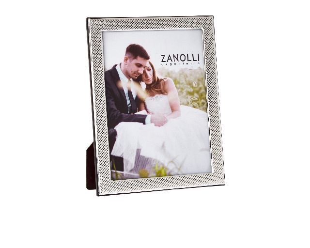 Cornice argento pvd a fascia stretta