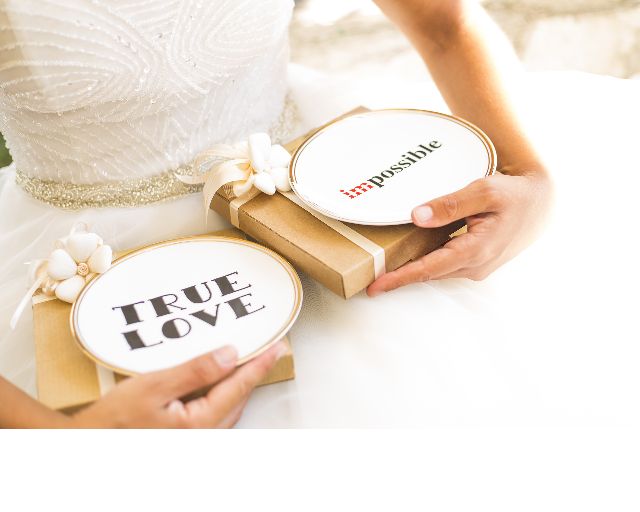 Piattino La Tavola Scomposta Porcellana True Love Con Sacchetto Portaconfetti Bitossi Home 167826 954ftb00005hx