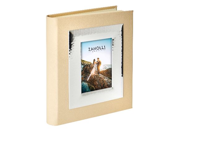 Album bilaminated silver with picture frame