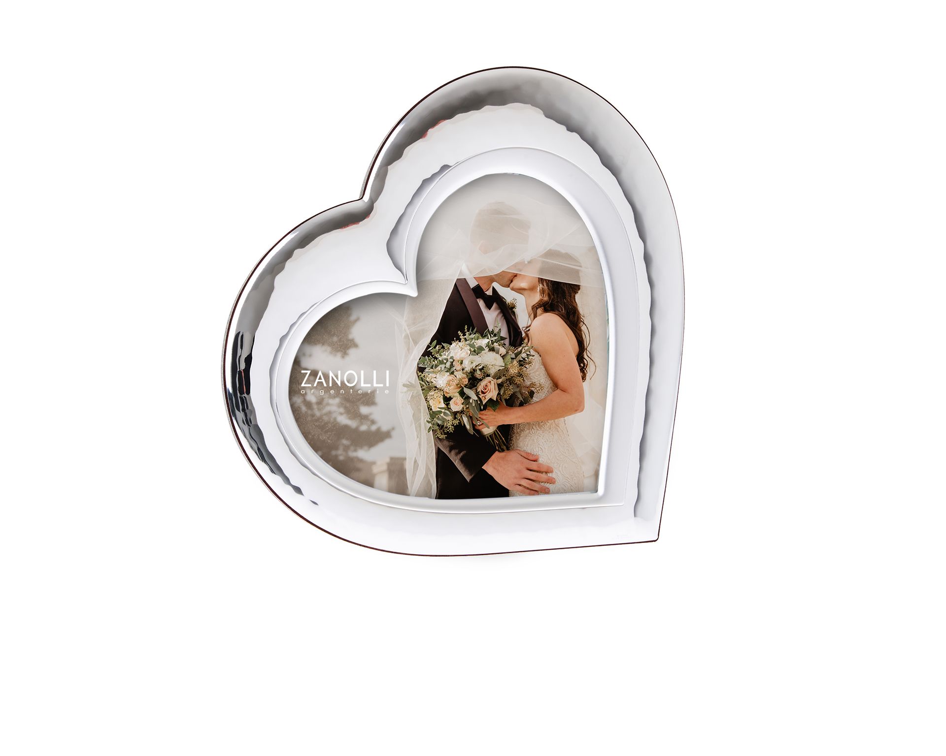 Picture Frame Pvd Silver Heart Shaped Selezione Zanolli 171645 445520982l