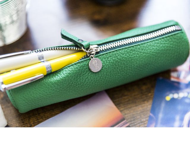 Case leather green