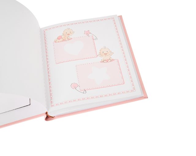 Photo Album Baby Shoes Pink With Picture Frame Selezione Zanolli 182106 445735822ra