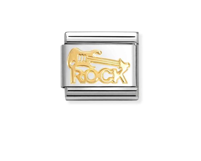 Rock guitar composable steel and gold