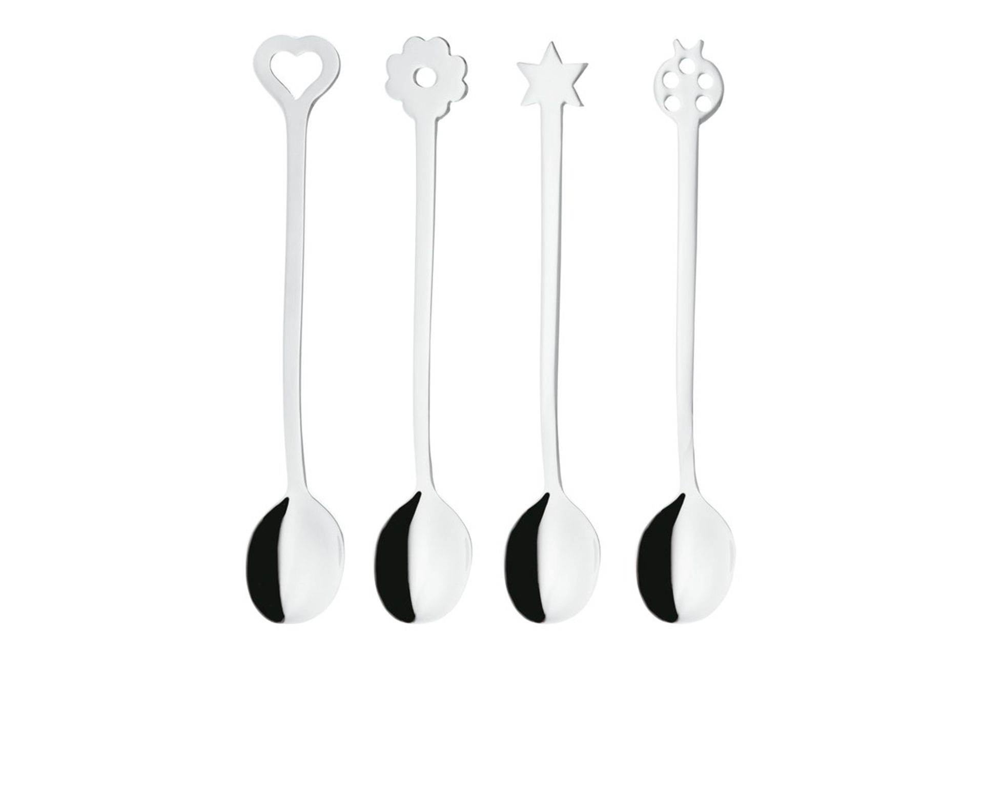 Set Cucchiaini Party Portafortuna Acciaio 4 Pezzi Sambonet 155805 73552549c21