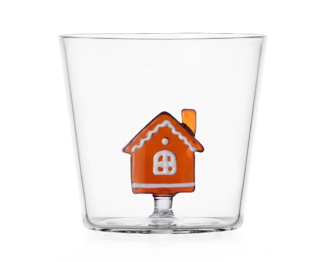 Idea regalo natale bicchiere tumbler casa pan di zenzero sweet & candy