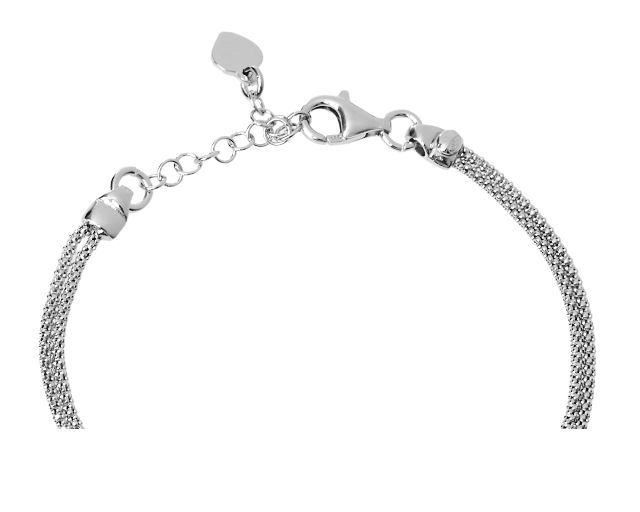 Bracciale Argento Con Cuore Centrale Selezione Zanolli 186085 611br00473
