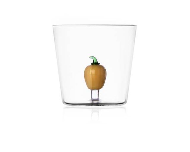 Bicchiere tumbler vegetables peperone