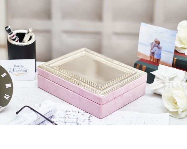 Scatola Portagioie Argento E Velluto Rosa Selezione Zanolli 131945 248sc536ra