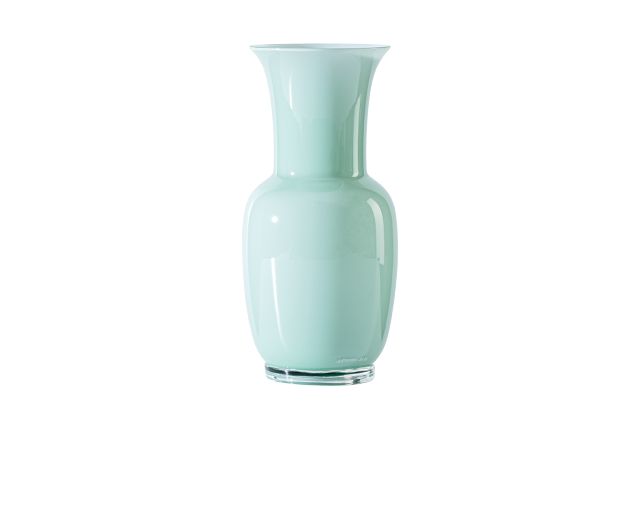 Vaso opalino vetro di murano verde rio