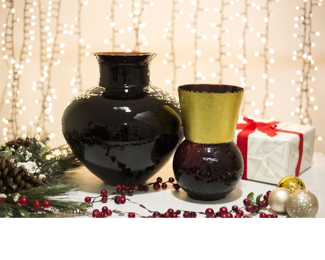 Vaso Basilio Vetro Di Murano Viola E Oro Medio Nasonmoretti 148686 843basilioim