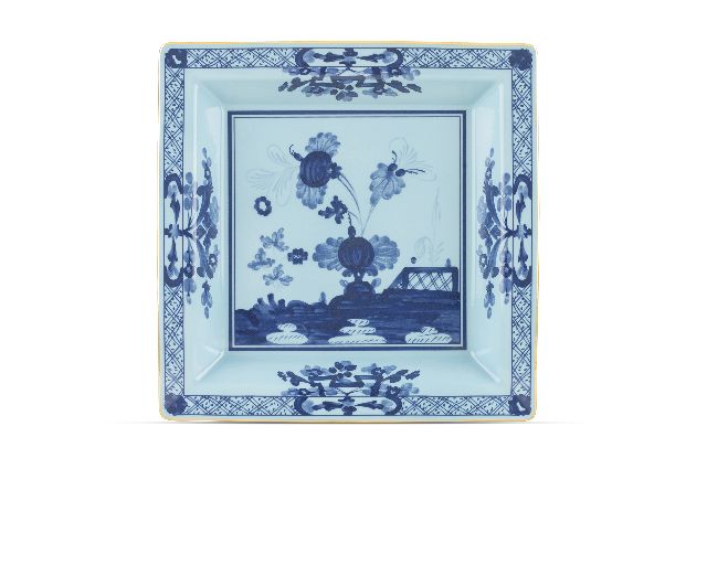 Valet tray oriente italiano iris porcelain