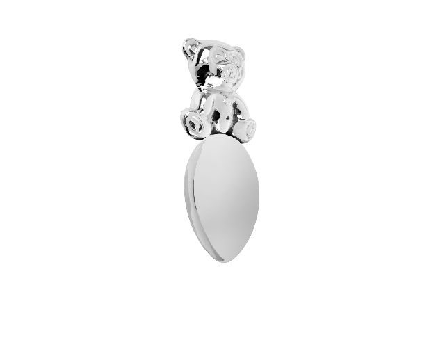 Spoon teddy bear silver